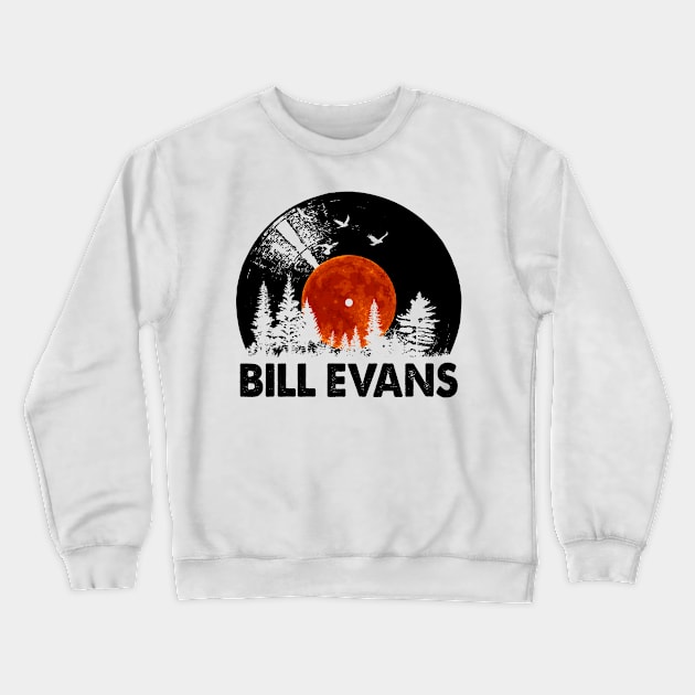 Evans Name Record Music Forest Gift Crewneck Sweatshirt by Mountain River Landscape